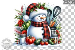 Christmas Snowman Sublimation - Clipart PNG Design Product Image 1