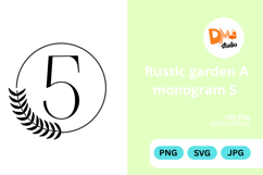 Rustic Garden Monogram Product Image 1