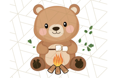 Camping Animals PNG, Forest Critters Campfire Clipart Product Image 4