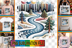 ENCHANTED TSHIRT Designs PNG, Winter Product Image 1