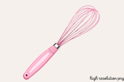 Pink Kitchen Coquette Kitchen Clipart PNG, Product Image 1