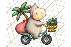 Safari Christmas PNG Clipart, Cute Jungle Animal Art Product Image 4