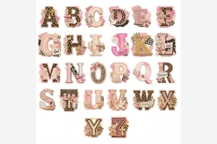 Faith Collage Alphabet PNG Bundle | Christian Leopard Product Image 6