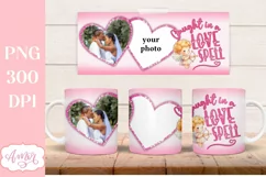 Add Your Own Photos Mug Template PNG for Valentine's Day Product Image 1