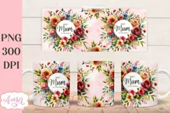 Best Mum Photo Mug Sublimation Design | Mother's Day Mug PNG Product Image 4