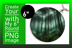 Dynamic Keychain Circle PNG Artwork , Horror Halloween Product Image 1
