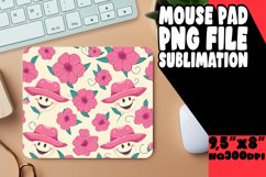 Retro Smile Pattern Mouse Pad Designs PNG Product Image 1