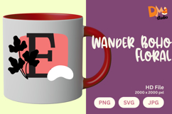 Wander Boho Floral Monogram Product Image 1