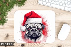 Christmas Dog Sublimation Mouse Pad PNG Design Product Image 1