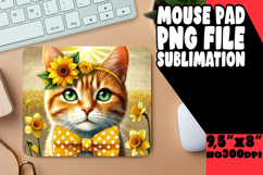 UNIQUE mouse pad Gift Magic, Cute Cat Product Image 1
