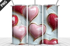 Valentines Love Skinny Tumbler PNG Wrap| Valentines Tumbler Product Image 5