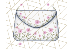 Pink Cottagecore Garden PNG Clipart, Vintage Floral Art Product Image 4