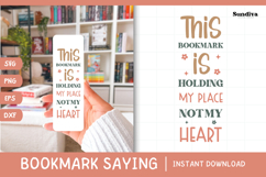 Bookmark Saying SVG | Funny Book Lovers - This Bookmark Product Image 1