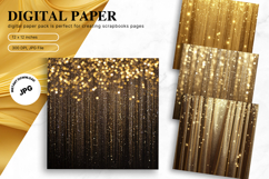 gold glitter Background Wallpaper Sparkles Digital Paper Product Image 1