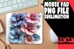 Whimsical 3D Flower Design Mouse Pad: Vibrant Charm Product Image 1