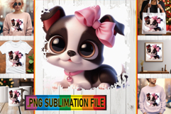 Joyful Sublimation TSHIRT Designs, 3D Dog Product Image 1