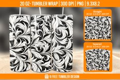 Leaf Tumbler Wrap Designs, Sublimation Wrap Product Image 1