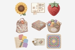 Crochet Club PNG Clipart Bundle Product Image 4