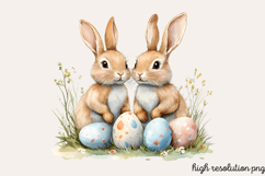 Antique Religiou Easter Clipart PNG Product Image 1