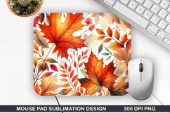 Mouse Pad Sublimation, Autumn Mouse Pad PNG Design Product Image 1