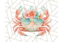 Coral and Aqua Summer Clipart PNG Pastel Tropical Icons Product Image 4