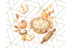 Woodland Apple Orchard Festival PNG Fall Clipart Product Image 4