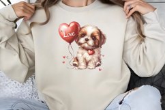 Valentine Dog Clipart PNG Product Image 1
