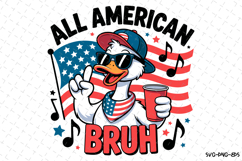 All American Bruh svg Design | Svg Files for Cricut Product Image 1