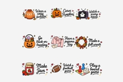 Fall Sticker Sheet Clipart Bundle | 25 PNG Files, Autumn Product Image 4