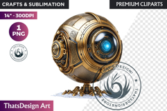 Steampunk Winter Fantasy Sublimation Graphics PNG clipart Product Image 1