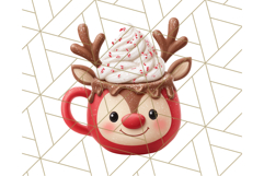 Christmas Coffee Mugs Clipart PNG Festive Cups Product Image 4