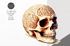 Halloween clipart, Skull clipart, Autumn clipart Product Image 1