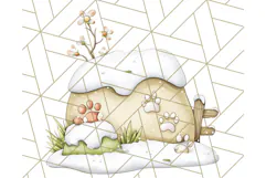 Cute Arctic Animal Clipart PNG, Cute Winter Animals Png Product Image 4