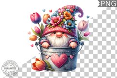 Spring Gnome Sublimation - Clipart PNG Design Product Image 1