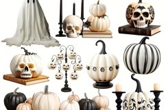Neutral Halloween Witch Fashion Clipart for Sublimation Product Image 9