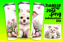DYNAMIC 20oz Tumbler PNG Artwork , Cute Easter Product Image 1