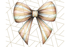 Fall Bow Clipart, Autumn Hair Bows PNG, Fall Ribbon Png Product Image 4