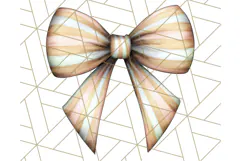 Fall Bow Clipart, Autumn Hair Bows PNG, Fall Ribbon Png Product Image 4