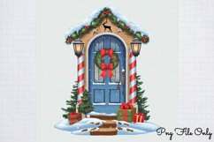 Christmas Door Sublimation Clipart PNG Product Image 1