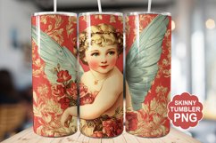 Cupid Vintage Valentine Tumbler | Valentine Tumbler Wrap Product Image 1
