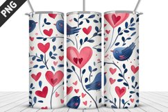 Lovely Hearts Tumbler Design | Valentine&#039;s Day Tumbler Wrap Product Image 3