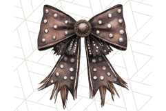 Western Style Bow PNG, Cute Cowboy, Cowgirl Coquette Png Product Image 4