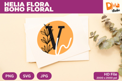 Helia Flora Boho Floral Monogram Product Image 1