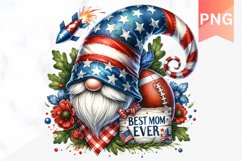 Best Mom Ever - 4th Of July Sublimation - Clipart PNG Design Product Image 1