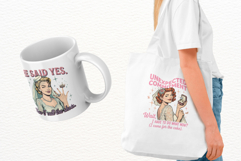 Vintage Funny Bride Sublimation PNG Product Image 3