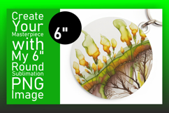 Playful Circle PNG for Sublimation , Flowers Product Image 1