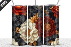 Rose Flowers Tumbler Wrap | Sublimation Design | Tumble PNG Product Image 1