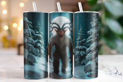 Halloween Krampus Tumbler Wrap | Sublimation | Tumblers Product Image 1