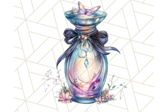 Gothic Fairy &amp; Potion Clipart, Dark Fantasy PNG Printable Product Image 4