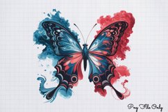 Smoke Butterflies Clipart PNG Product Image 1